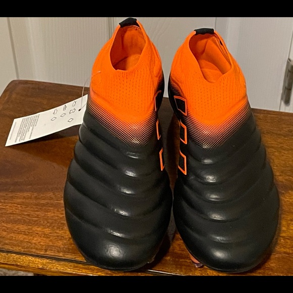 Adidas Copa 20+ Firm Ground Soccer Cleat Elite Men Sz 5 Black Orange EH0876 NEW - Picture 4 of 10